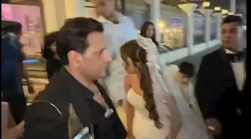 كروان مشاكل يحتفل بزفافه على حفيدة شعبان عبدالرحيم